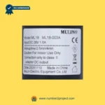MULIN ML18-003A linear actuator label showing model ML18 DC 28V input interuptime specifications recliner actuator label close up Number2project