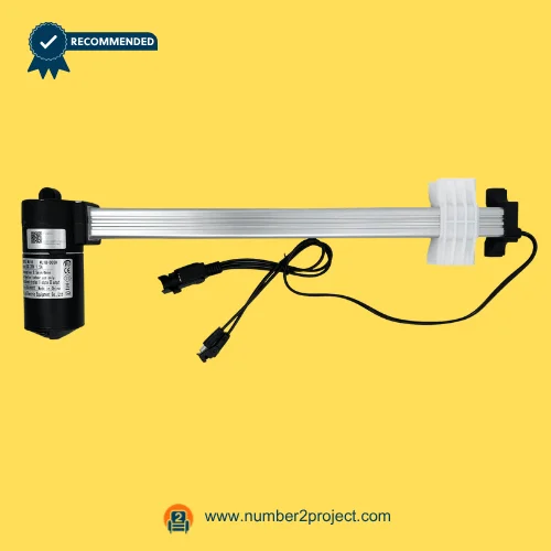 MULIN ML18-003H linear actuator motor for recliner and lift chair with dual connector cables heavy duty motion furniture actuator close up Number2project