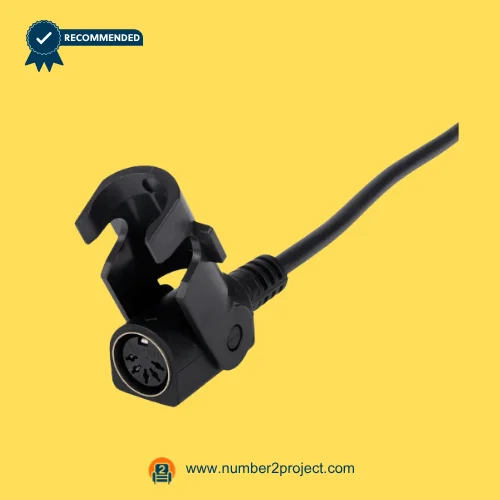 MULIN ML18-005B actuator round multi pin connector with mounting clip recliner lift chair cable socket close up Number2project