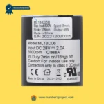MULIN ML18-005B actuator label showing 28V DC input 318mm stroke 800N load 55mm/s speed recliner lift chair motor specs close up Number2project