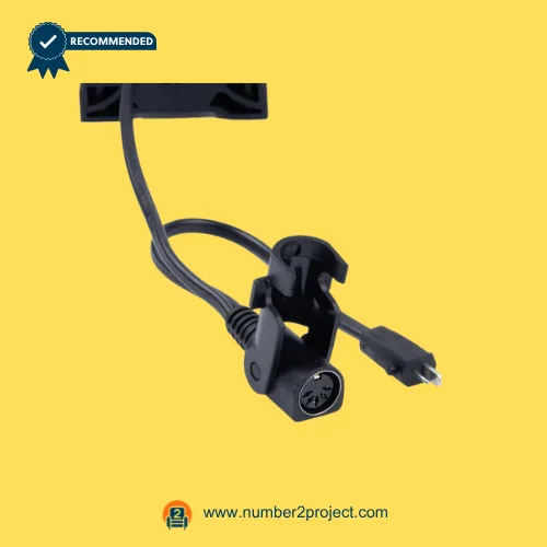 MULIN ML18-017G linear actuator cable connectors with round control port and 2 pin power plug recliner lift chair wiring harness close up Number2project