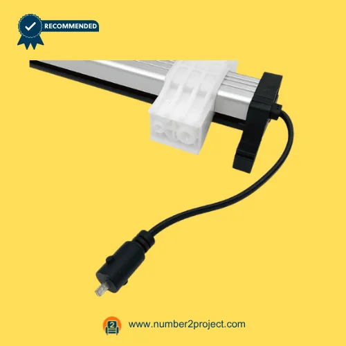 MULIN ML18-055B actuator cable connector 2 pin plug with mounting bracket recliner lift chair wiring harness close up Number2project