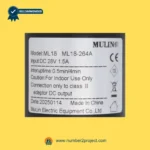 MULIN ML18-264A linear actuator label showing model ML18 DC 28V input interuptime specifications recliner actuator label close up Number2project