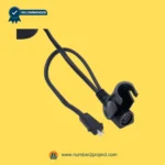 MULIN ML18-277 linear actuator cable connector with round control port and 2 pin power plug recliner lift chair wiring harness close up Number2project