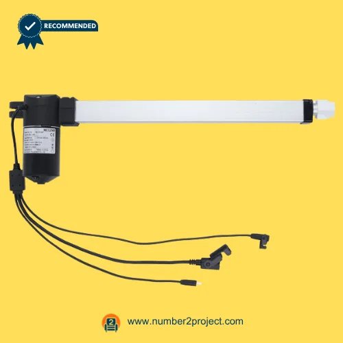 MULIN ML19-085 linear actuator motor with multi connector cables for recliner lift chair power motion actuator close up Number2project