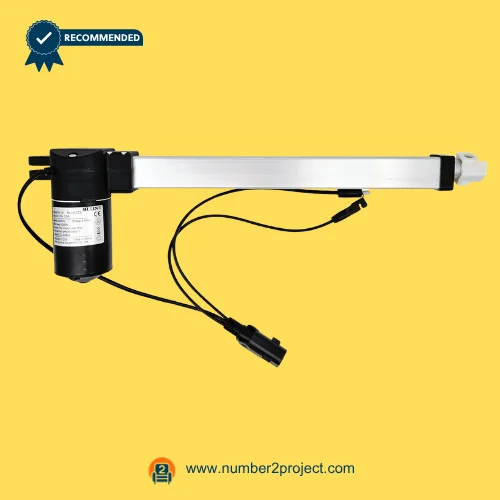 MULIN ML19-223 linear actuator motor for recliner and lift chair with dual connector cables heavy duty motion furniture actuator close up Number2project