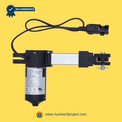 MULIN ML20-016A linear actuator motor for recliner and lift chair with power cable compact headrest actuator motion furniture close up Number2project