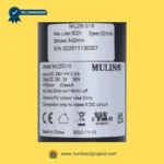 MULIN ML28-018 linear actuator label showing 28V DC input 2.0A speed 52mm/s stroke 342mm and 800N load recliner lift chair motor detail close up Number2project