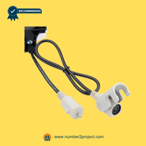 MULIN ML28-038 actuator cable connectors with round multi pin socket and 2 pin plug recliner lift chair wiring harness close up Number2project