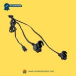 MULIN ML8-239 MOT-AC-65 actuator cable connectors with round multi pin socket and 2 pin plug recliner lift chair wiring harness close up Number2project