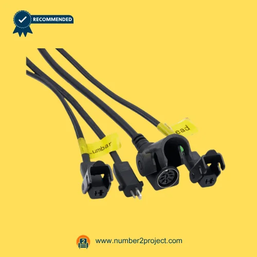 recliner multi connector cable with labeled leads lumbar head and 5 pin plug wiring harness for power recliner actuator control box connections Number2project