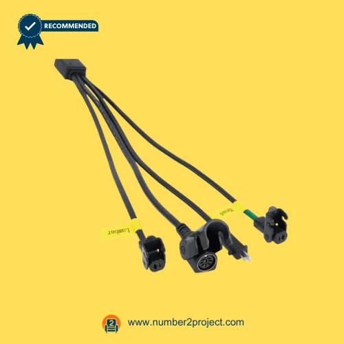 recliner multi splitter cable with 5 pin connector and multiple leads wiring harness for power recliner actuator control box connections Number2project